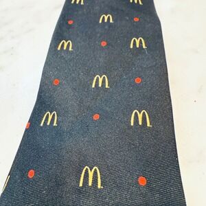 McDonald's Novelty Necktie Logo Print‎ Career Wear Business Tie